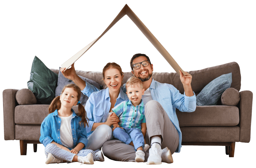 familia de cuatro personas